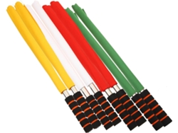 Juego de 8 banderas de acero para árbitros de fútbol.