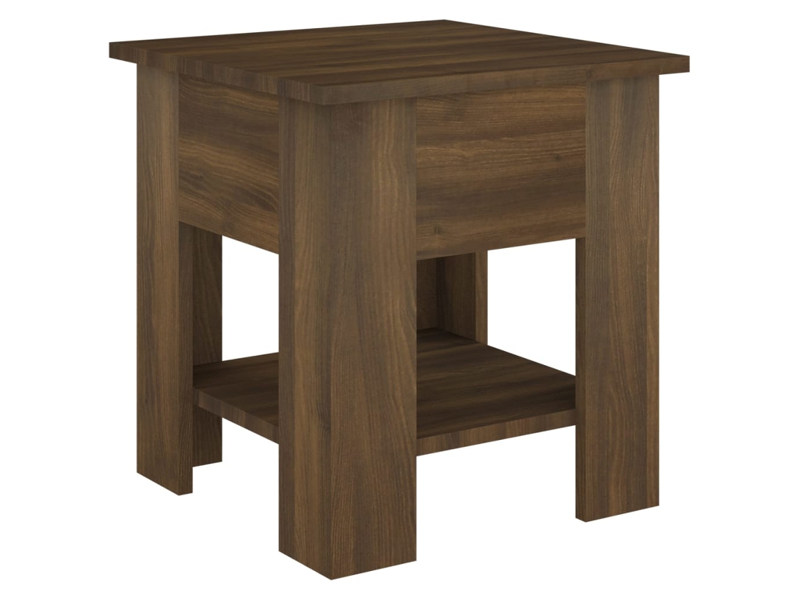 Mesa de centro de madera de roble, color marrón, EXCLUSIVA DE LA CASA