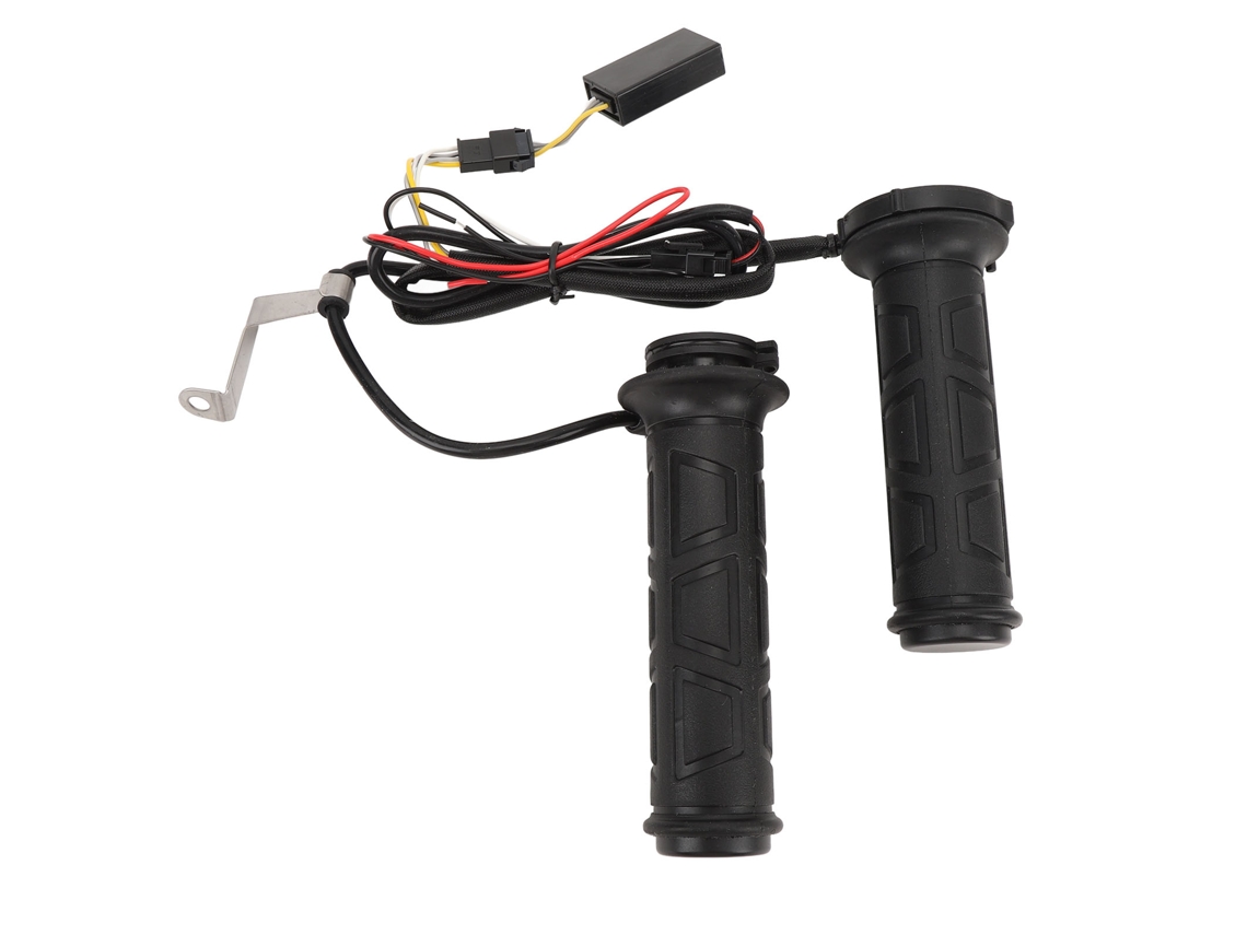 Manoplas Aquecidas Para Motocicleta 12v Ajustável Em Temperatura Borracha Macia Antiderrapante