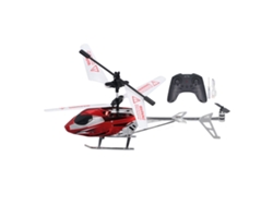 Helicóptero De Juguete Con Control Remoto De 2.5 Canales, Luces Led, Resistente A Caídas, Color Rojo.