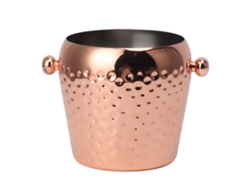 Mini Cubitera Aislante De Acero Inoxidable De 1 Litro, Color Oro Rosa, Ideal Para Vino Y Champán.