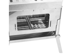 Barbacoa plegable portátil de acero inoxidable para acampar