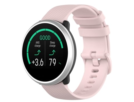 Correa de Smartwatch para Polar Ignite Correa de Silicona de 20 mm con Textura de Cuadros pequeños (Rosa Rosa)