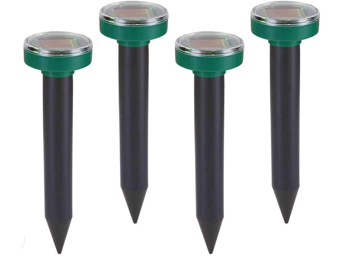 4 Repelentes Solares Ultrasónicos De Topos (ip65) — Repelentes De Topos Y Topillos Para El Jardín