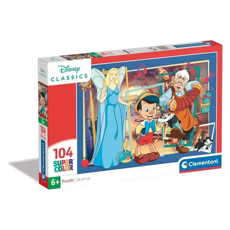 Puzzle Infantil 104 Piezas Pinocho Clásicos Disney Clementoni 25756 Clementonip24promo Clementoni 2x1