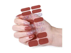 Tiras de esmalte de uñas, pegatinas para decoración de uñas, geles navideños, tiras de uñas, pegatinas para esmalte de uñas, envolturas para uñas, decoración de uñas Nostalgia88