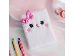 Lindo gatito de peluche con dibujos animados MDUG (blanco)