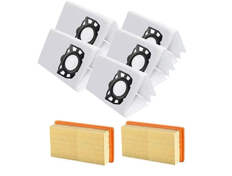 Saco de pó de filtros hepa de peças de reposição compatível para karcher