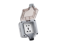 Enchufe De Pared Impermeable Ip66 Con 5 Orificios Para Uso En Exteriores, Material De Pc, Carga Segura.