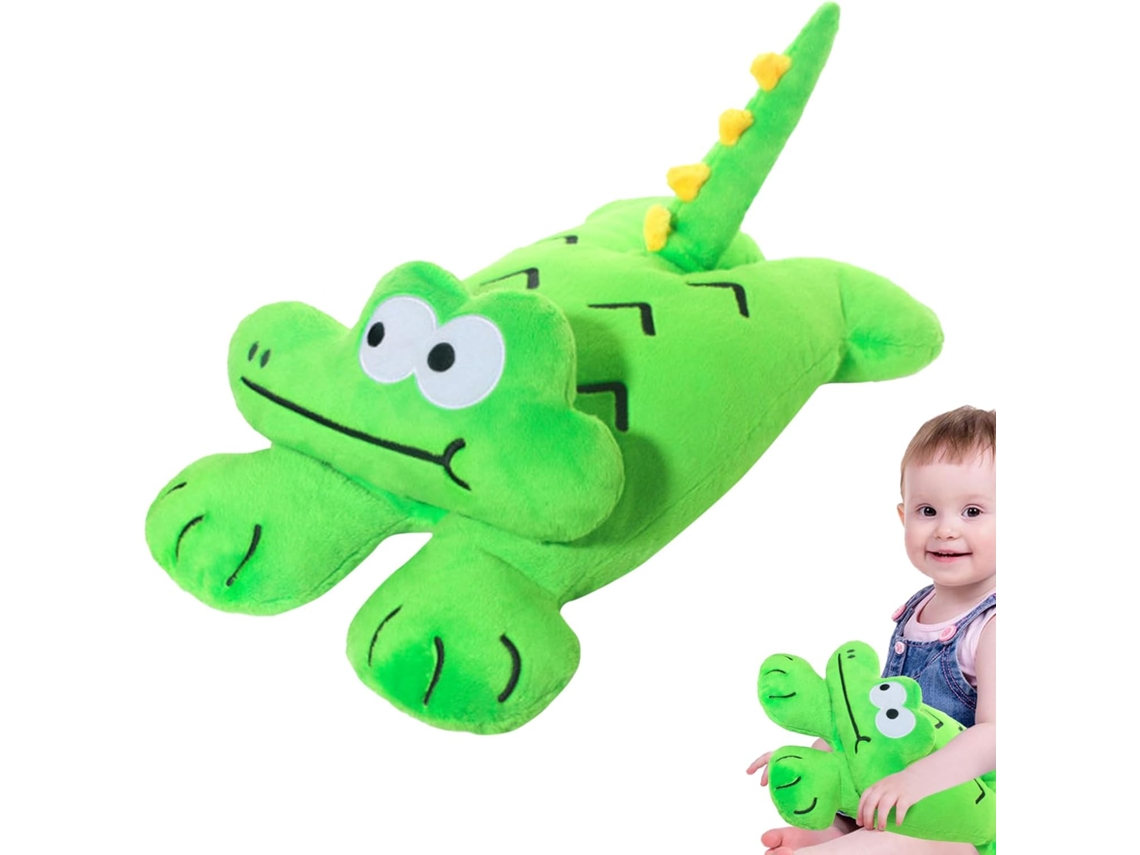 Peluche De Cocodrilo, Suave Decoración Para El Hogar, Con Forma De Caimán, Ideal Para Niños Y Niñas,