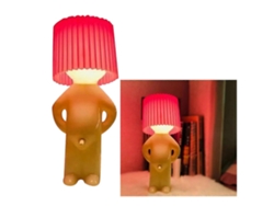 Rebe-lámpara De Escritorio Niño Travieso Hombre Tímido, Luz Nocturna De Mesa Pequeña Para Dormitorio Rosa