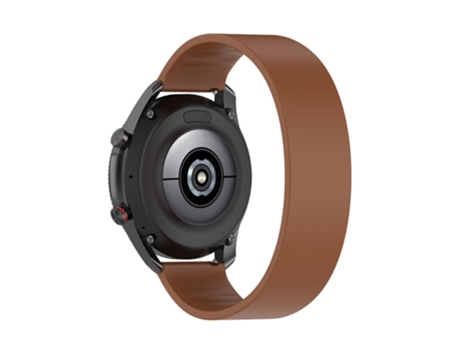 Correa de Silicona 22mm longitud de la banda 150mm para Samsung Garmin Huawei Honor - castaño