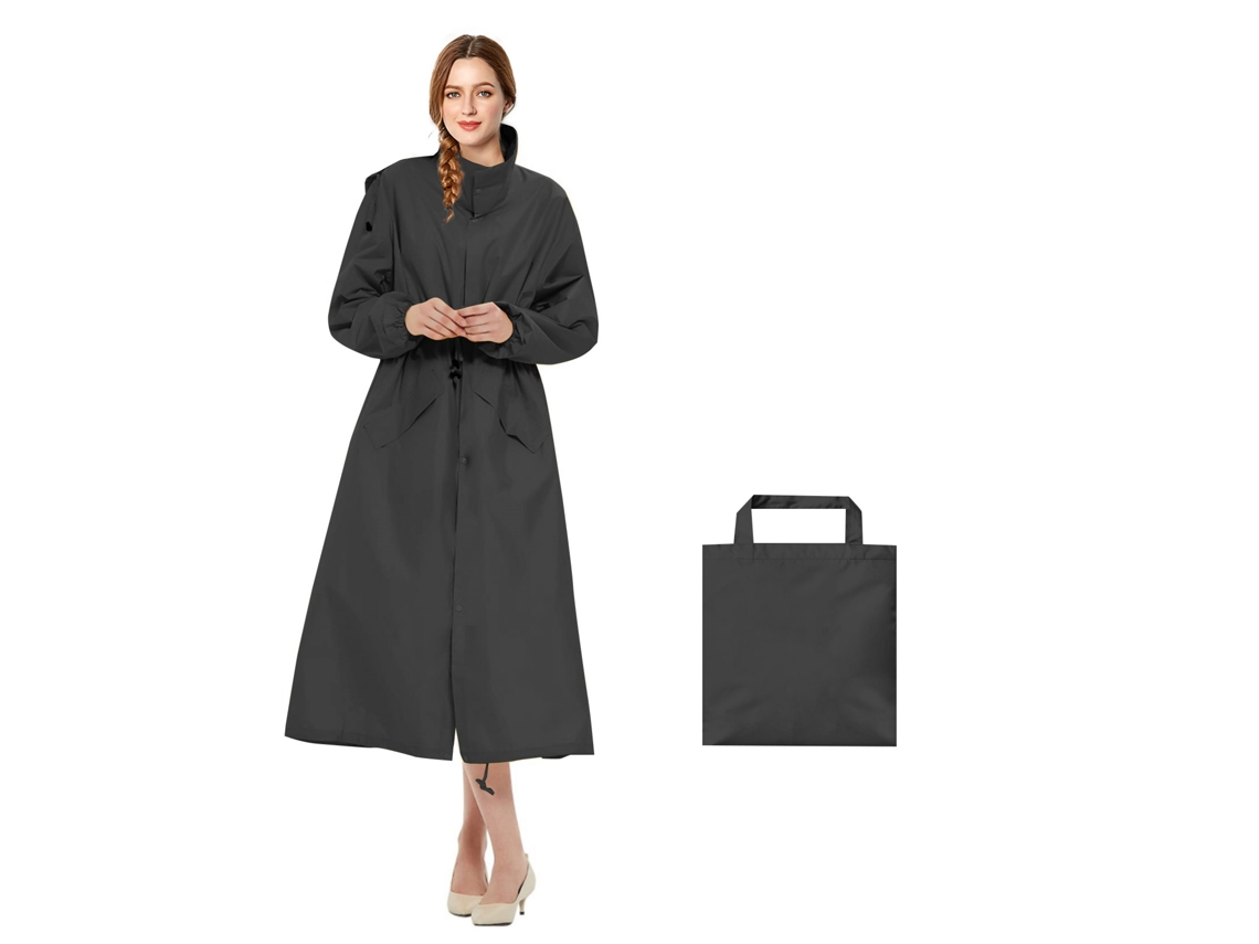 Chaqueta Impermeable Chrui, Negro, M150-165cm