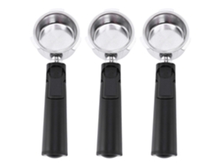 3 portafiltros sin fondo de acero inoxidable de 51 mm para cafetera profesional