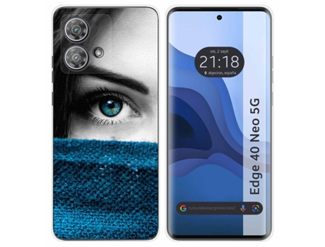 Funda Diseño Ojo para Motorola Edge 40 Neo 5G TUMUNDOSMARTPHONE Multicolor