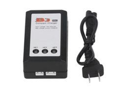 Carregador compacto e rápido para baterias de lítio com balanceamento e proteção contra sobrecarga B3 AC 110-240V