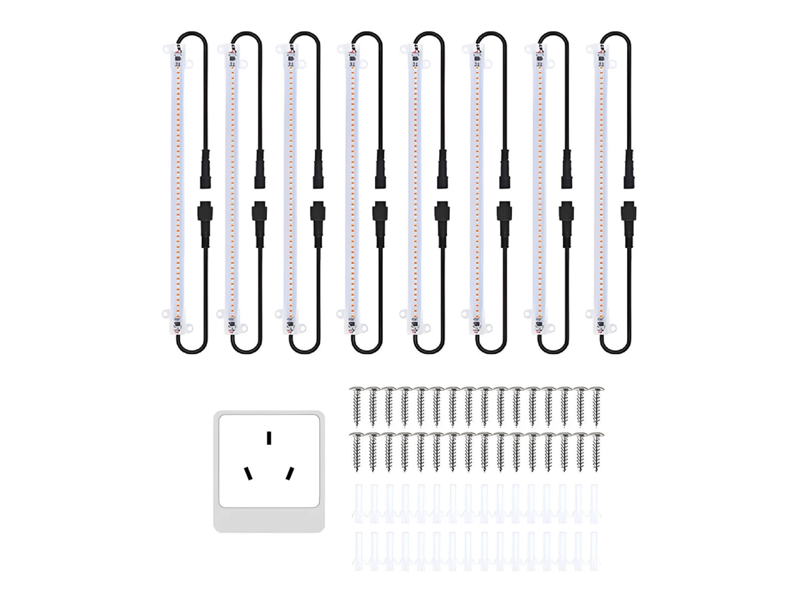 Luces Led De Cultivo Para Plantas De Interior, 30 Cm, Espectro Completo, Paquete De 8, 2,7 W