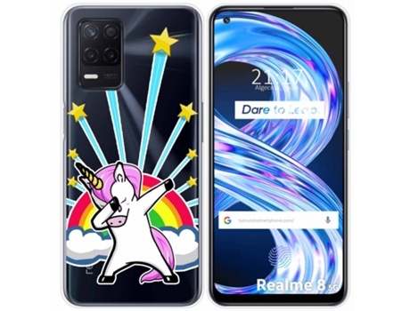 Carcasa Realme 8 5G / Narzo 30 5G TUMUNDOSMARTPHONE Dibujos Transparente Multicolor