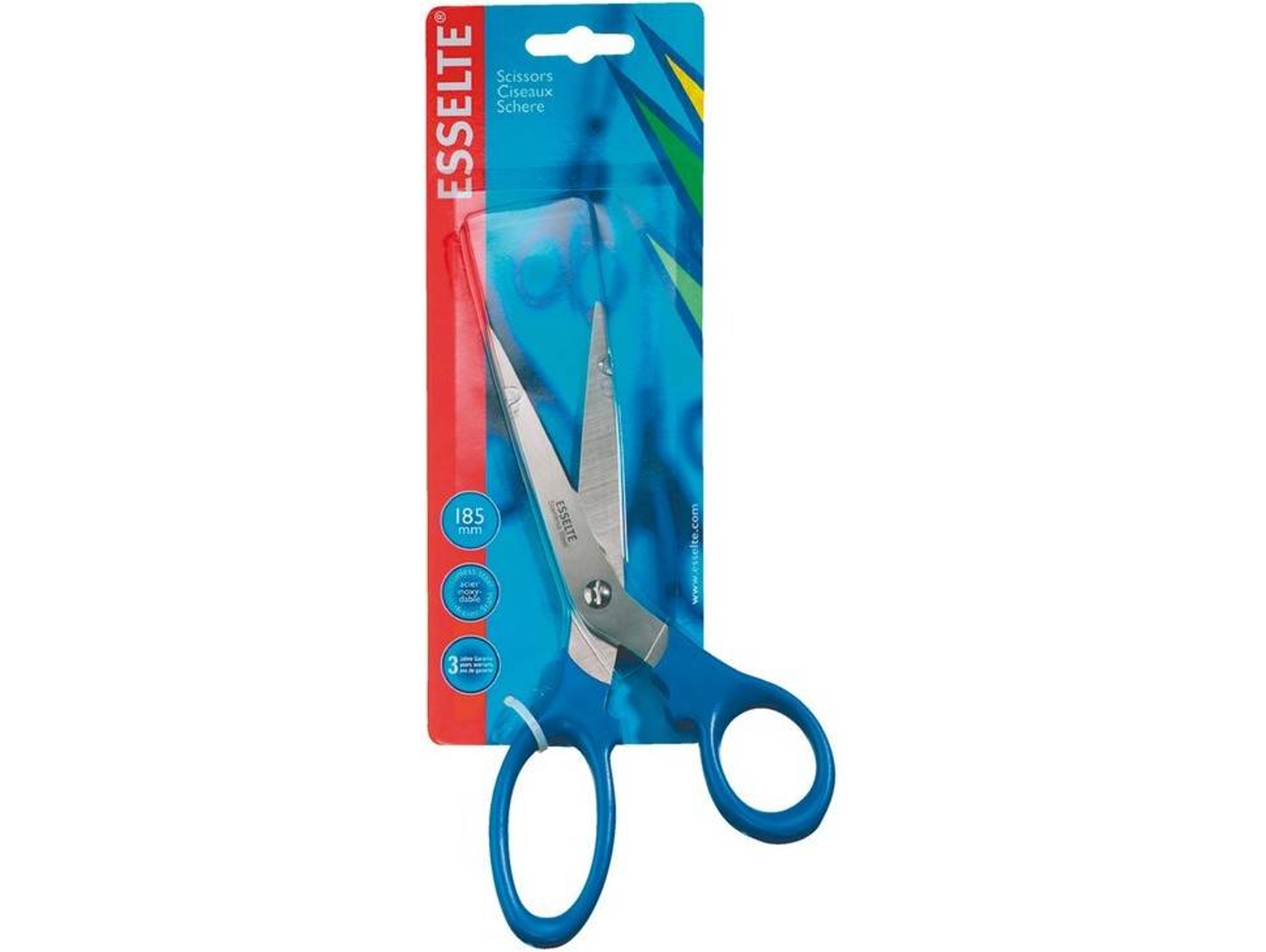 Tijera ESSELTE 2343 (Azul - 18cm)