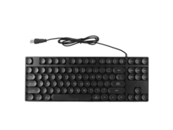 Teclado Gamer Mecânico Com Fio Usb 87 Teclas Retroiluminado Colorido Ergonômico Para Pc Laptop