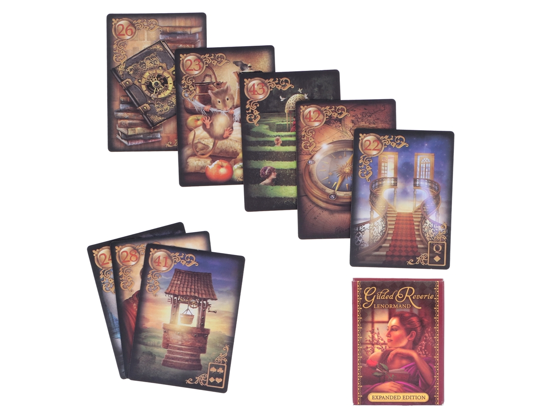 Tarot portátil para adivinhação, adivinhação misteriosa para festas e presentes.