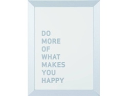 Pizarra BI-OFFICE Kamashi Silver con Frase (45x60 cm - Magnético: Sí)