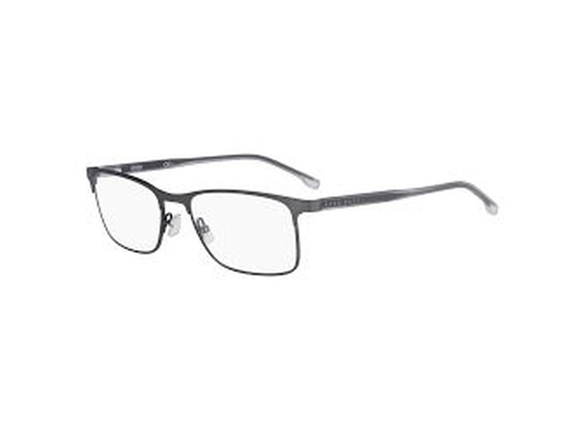 Montura de gafas Hugo Boss Boss 0967 It S Fre para hombre (acero inoxidable gris, 145 mm, Ø 56 mm)