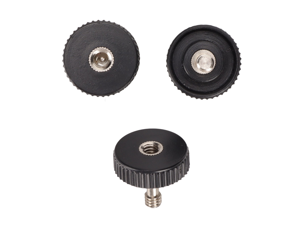 Adaptador de tornillo macho-hembra de 1/4 de pulgada para cámara y trípode, tornillo de mariposa