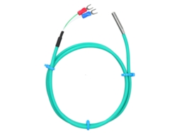 Termopar Tipo K, Sonda De Acero Inoxidable, 5x30 Mm, Silicona Impermeable, 0-200 ℃, Cable Verde Flexible, 2 M