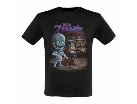 Camiseta ROCKINSTONE Rob Zombie Rob y Robot 2017 (Algodón - XXL)