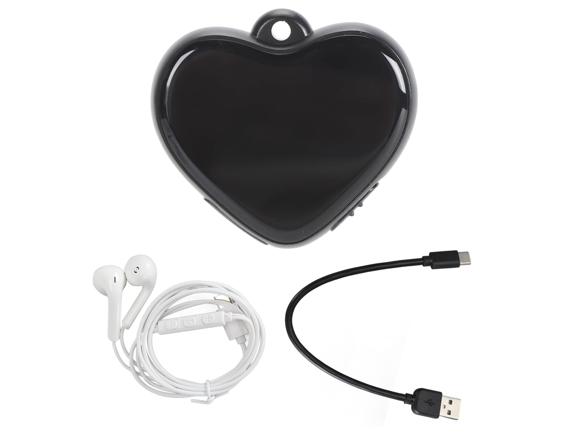 Minigrabadora De Voz Con Reducción De Ruido, Collar En Forma De Corazón, Reproductor Mp3 De 32 Gb