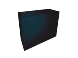 Jardinera de hormigón pintado de negro - 60x25x42cm ARTICIMENTOS