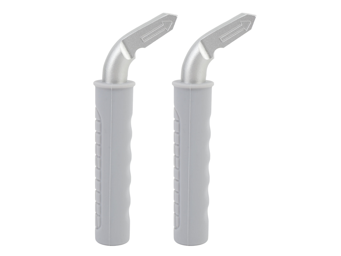 2 Manijas Auxiliares Para Puertas De Coche Con Agarre Antideslizante, Silicona Ligera Y Estable, Color Gris.