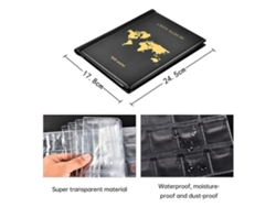 Álbum Para Colección De Monedas 300 Bolsillos Transparente Para Monedas De 25mm