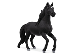 Figura de caballo semental lusitano Schleich, en color negro con estrella blanca, código 14918.