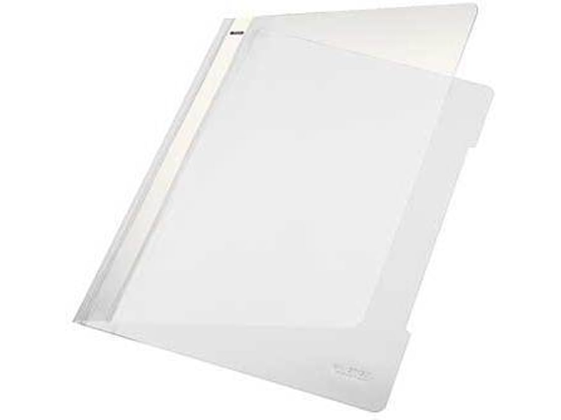 Clasificador LEITZ Tapa Transparente Blanco (25 un - Plástico)