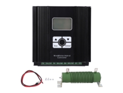 Controlador híbrido eólico-solar con MPPT y pantalla LCD