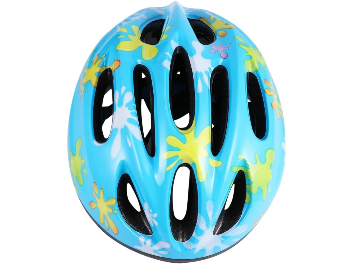 Casco protector azul para niños y niñas, apto para patinaje y patinaje en línea, cómodo.