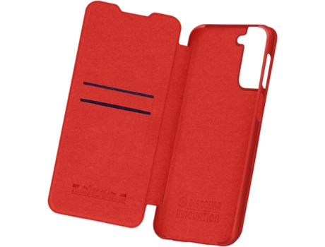 Carcasa Samsung Galaxy S21 Plus Nillkin Leather Rojo