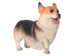 2026-estatua De Perro Marrón Estilo Bonito Material Plástico Compacta Viva Adorno Animal Decorativo Juguete