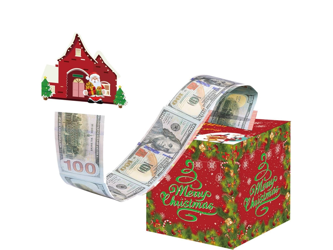 Caja de regalo navideña para dinero, organizador de dinero DIY con 50 bolsas transparentes Aeuzwr (estilo 11)