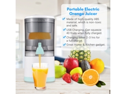 Exprimidor Eléctrico Portátil Inalámbrico Usb Para Naranjas, Limones Y Cítricos - Extracción Automática