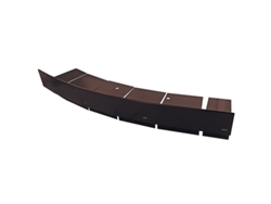 Renoplast Perfil De Aluminio Para Alero W35+, Perfil Curvo Con Muesca, 200 Cm, Marrón