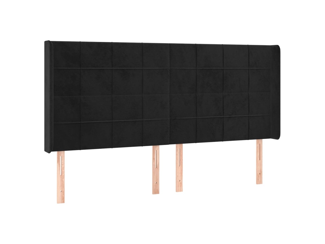 Cabecero VIDAXL Negro Terciopelo (83x16x128 cm )