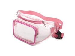 Bolsa De Cintura Transparente Impermeable Para Mujer Y Hombre, Viajes, Playa, Eventos, Conciertos Mdd Rosa