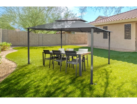 Cenador de jardin SAO 400S300 Gris claro