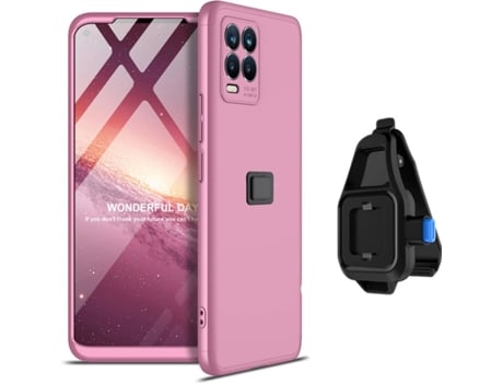 Carcasa + Soporte Realme 8 5G Slim Armor 360º Rosa