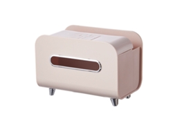 Soporte Multifuncional Para Papel Higiénico De Escritorio Con Soporte Para Teléfono Y Organizador - Rosa