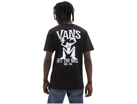 Camiseta de Hombre VANS Sketchy Friend Ss Algodón Negro (XS)