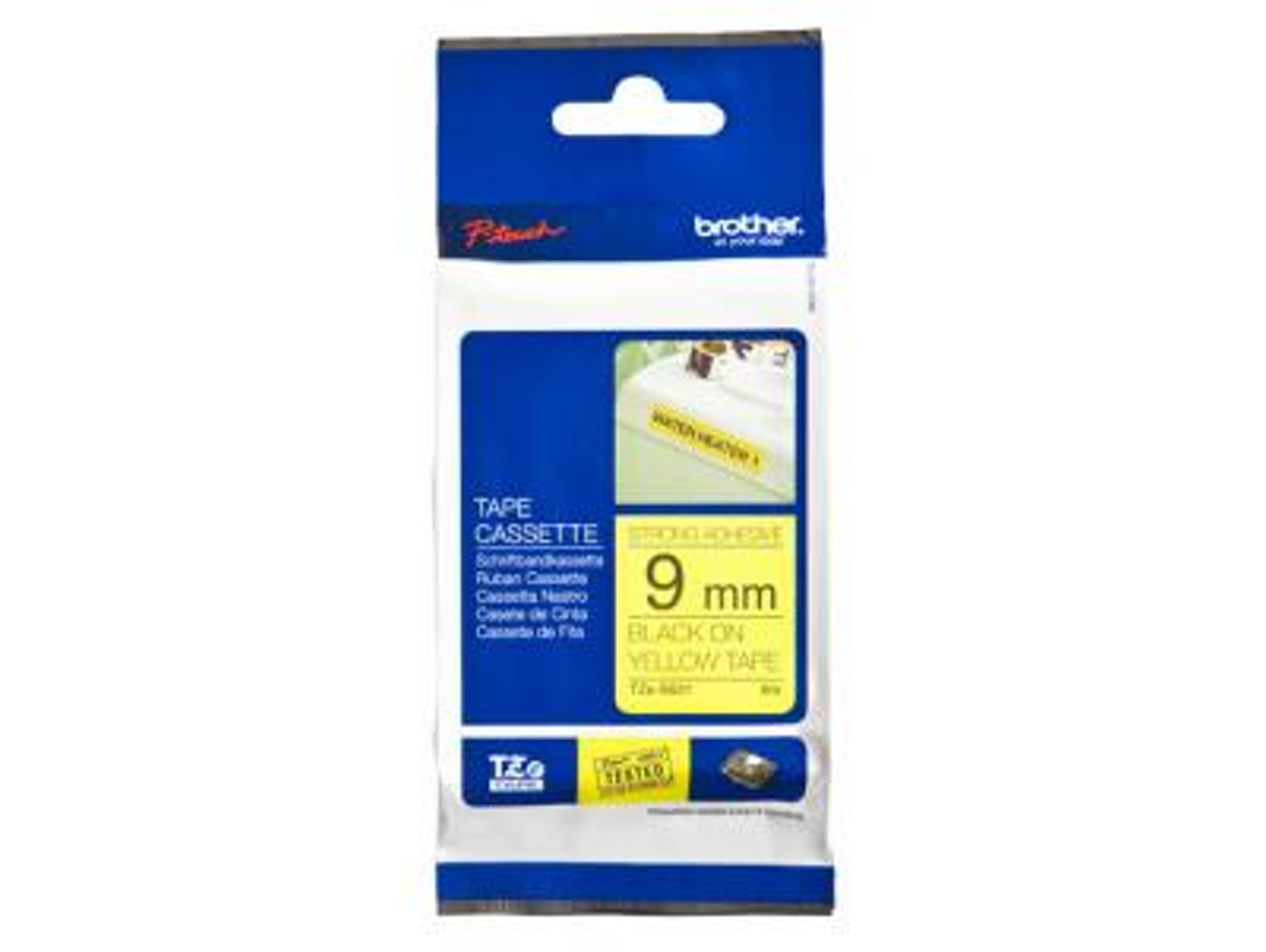 Cinta BROTHER TZeS621 laminada súper adhesiva